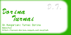 dorina turnai business card